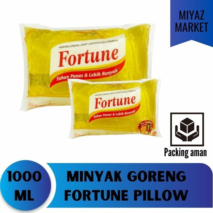 

❤MIYAZMARKET❤Minyak Goreng Fortune 1 liter / Minyak Goreng Fortune Bantal / Minyak Goreng Fortune Bantal / Minyak Goreng Murah / Minyak 1 liter