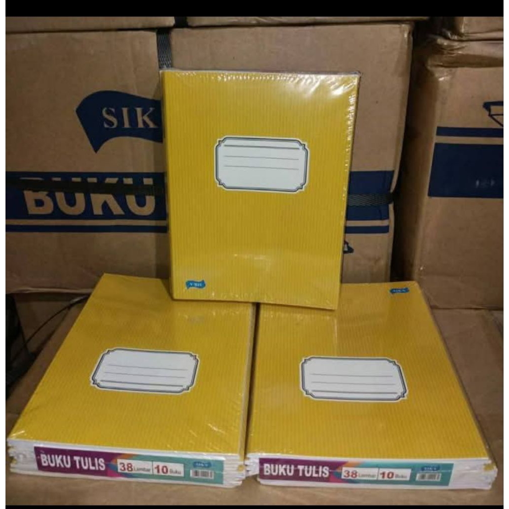 

buku tulis buku sika isi 38 lembar 1 pack isi 10 buku
