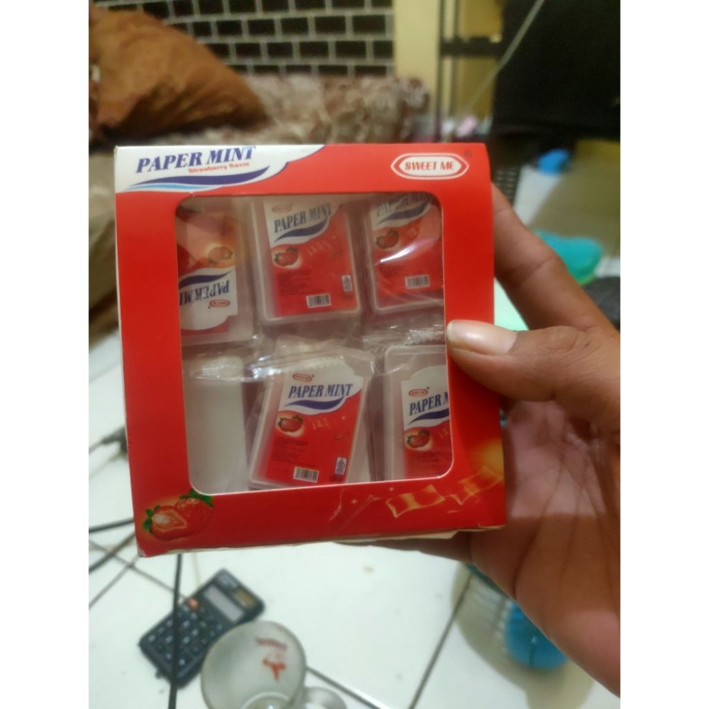 

PROMO Papermint permen viral rasa strobery lembaran kertas enak banget