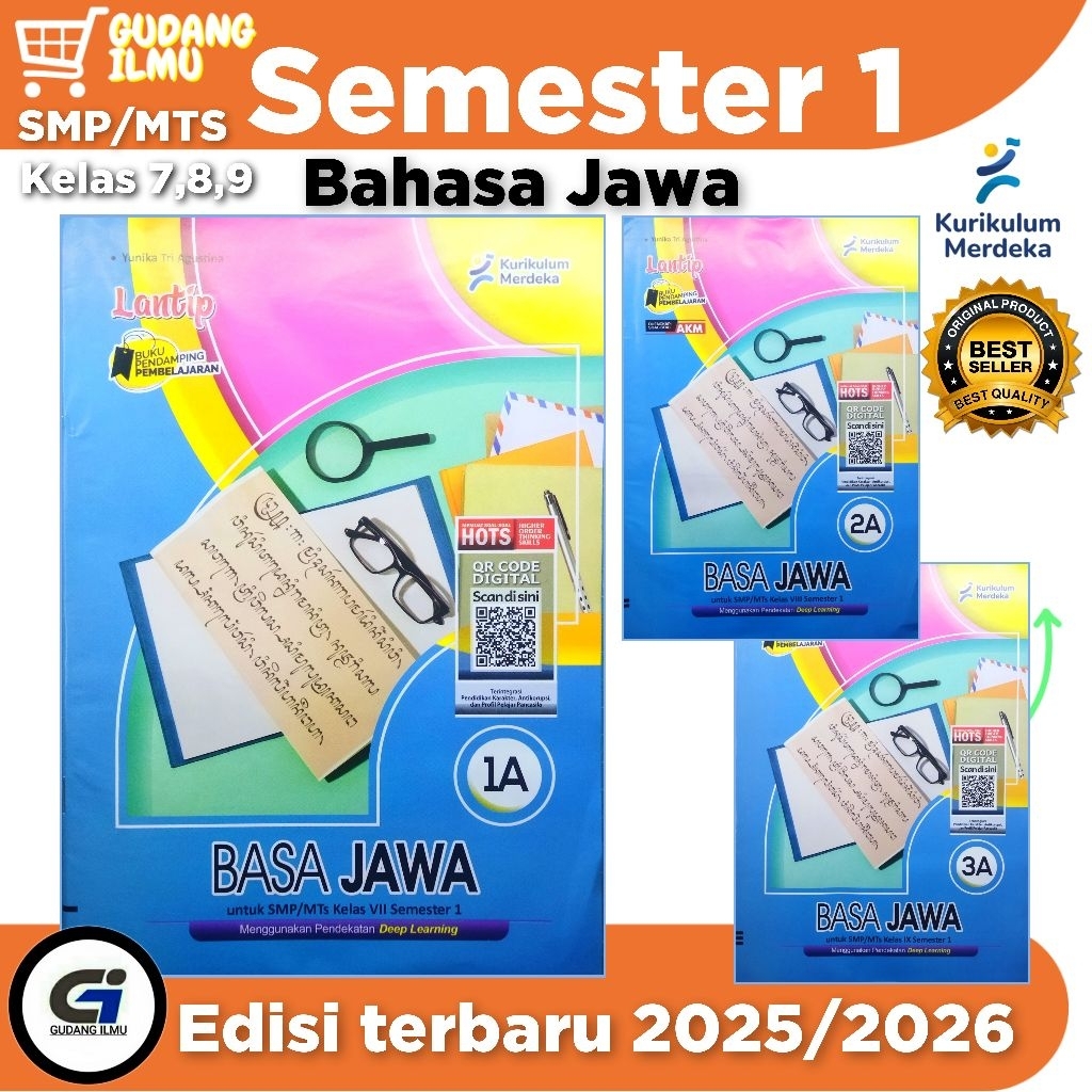 LKS Bahasa jawa SMP/MTs kelas 7 8 9 Semester 1 kurikulum merdeka l lantip