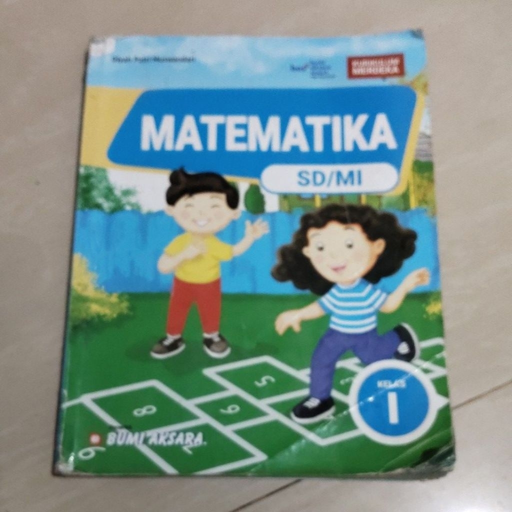 BUKU ORI BUKU MATEMATIKA KELAS 1 SD PENERBIT BUMI AKSARA KURIKULUM MERDEKA