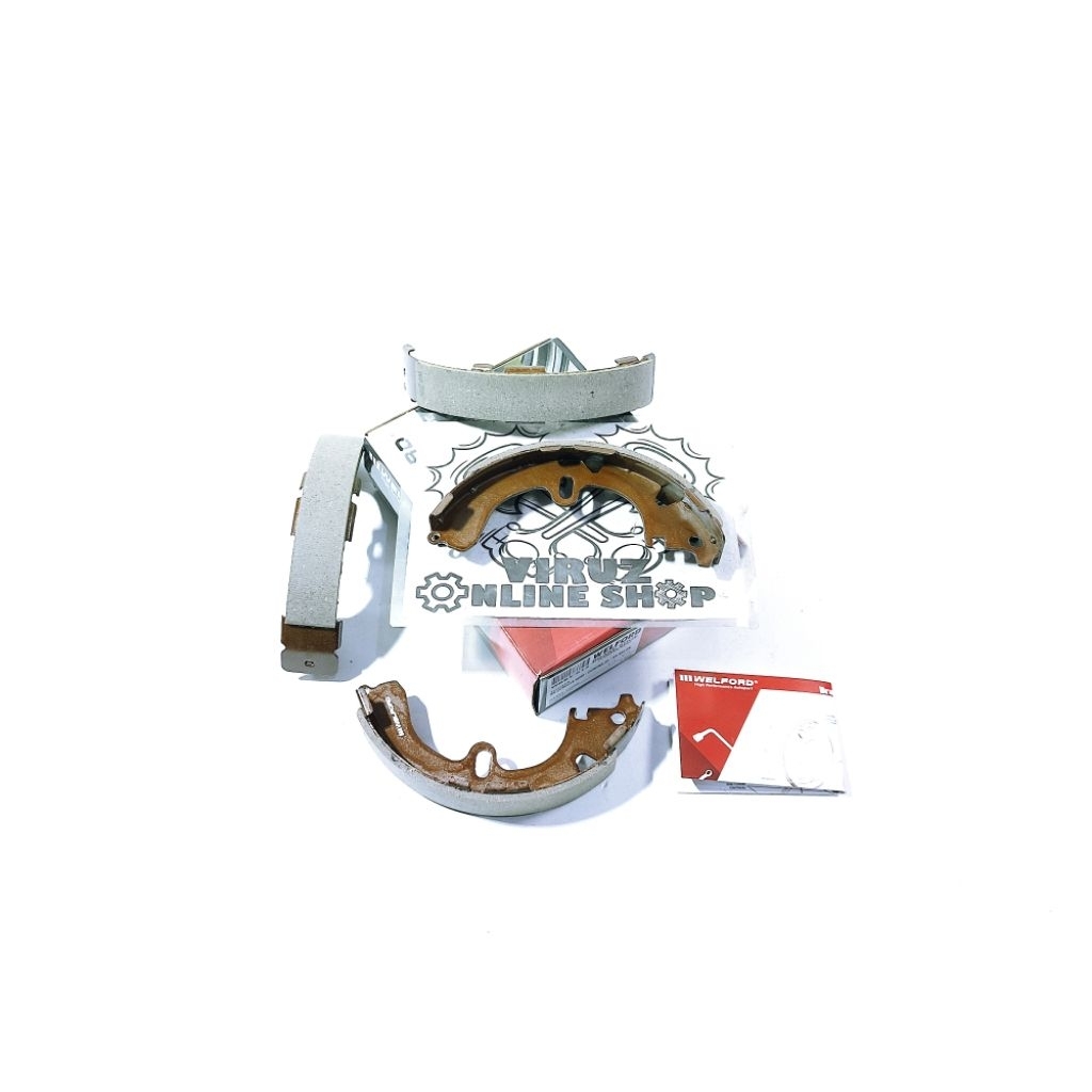 KAMPAS REM BELAKANG BRAKE SHOE TOYOTA COROLLA AE80 CORONA EX SALOON PART 04495-12090