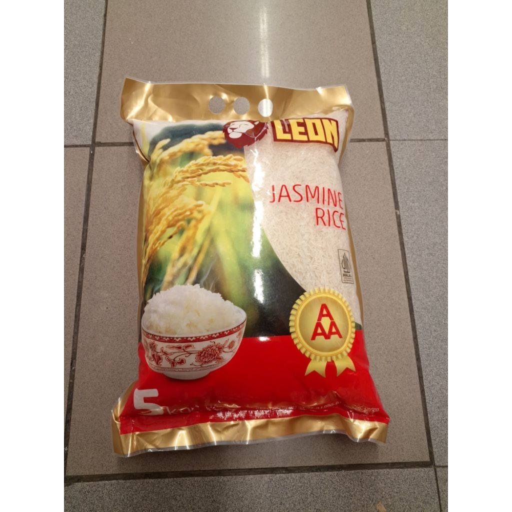 

LEON JASMINE RICE KEMASAN BARU UKURAN 5 KG