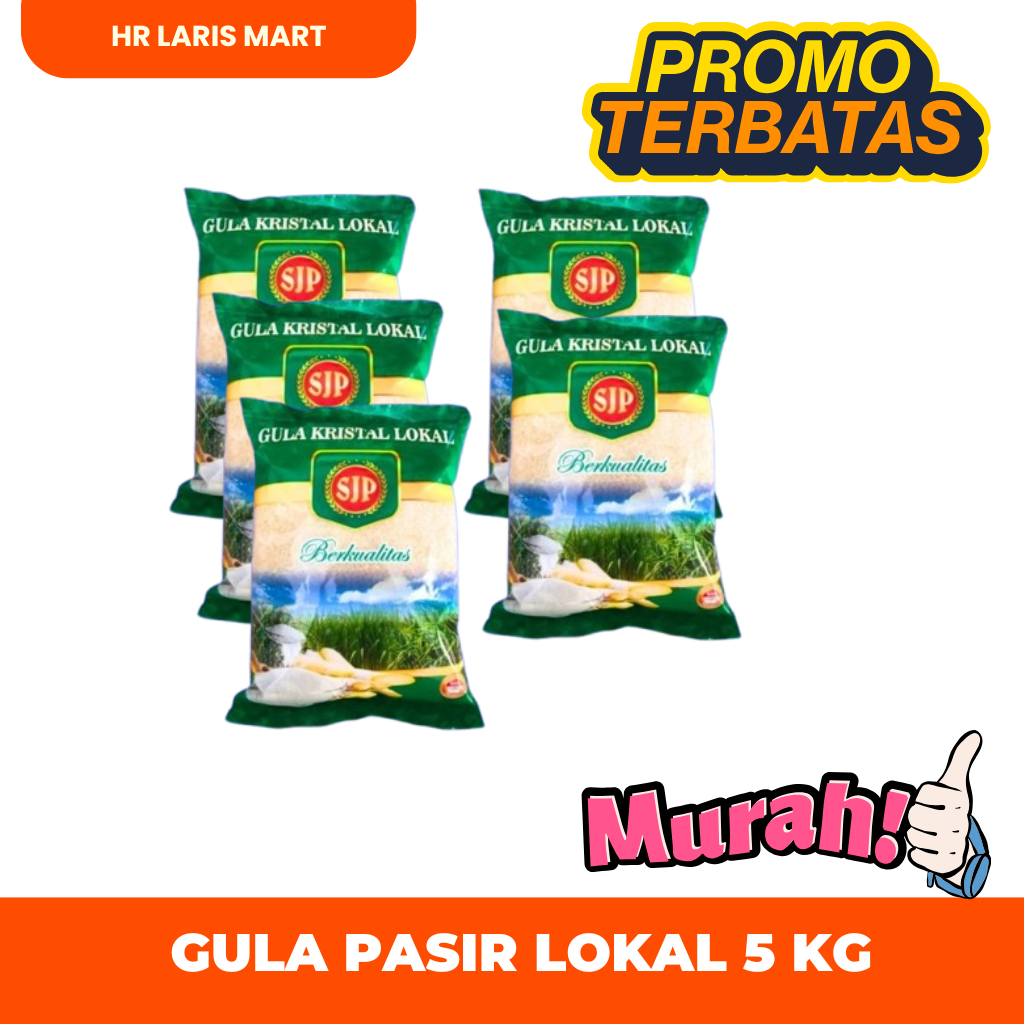 

Gula Pasir Lokal 5kg/Promo Murah/Harga Hemat