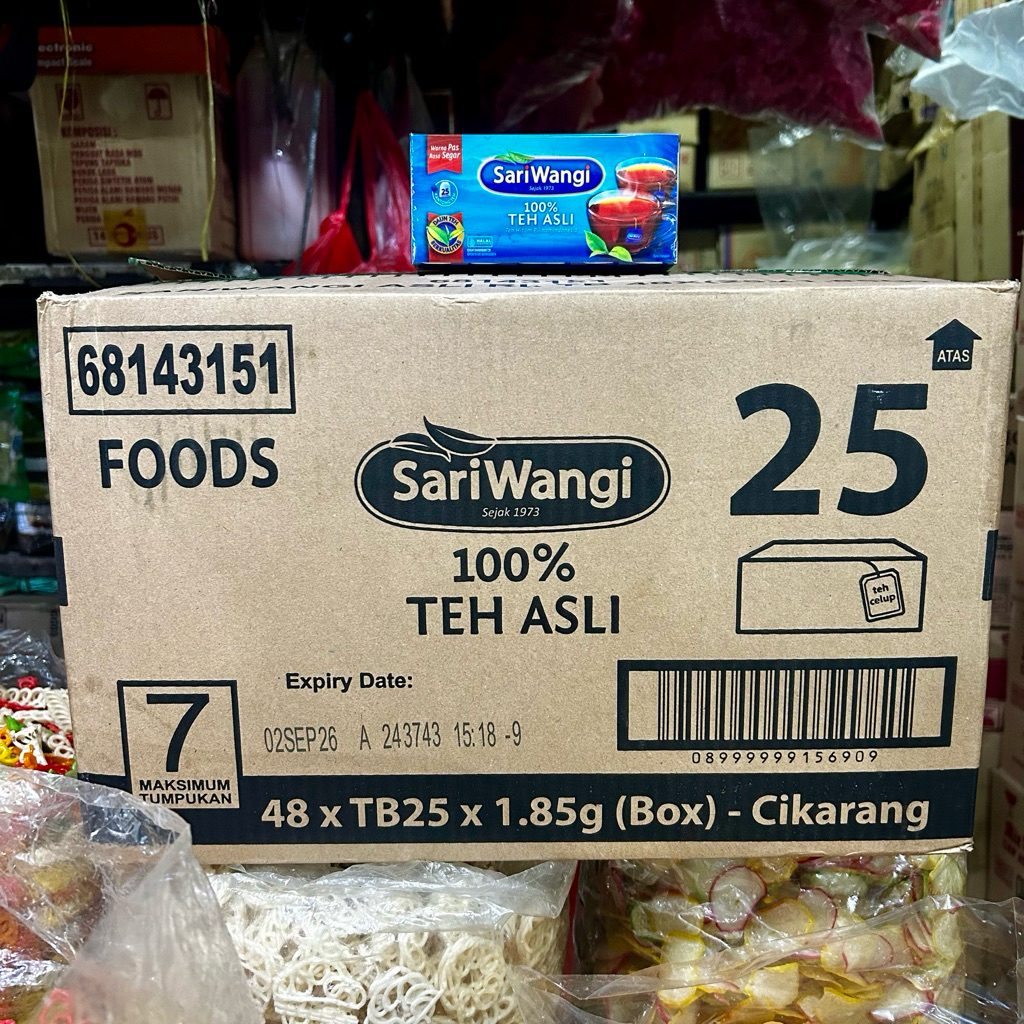 

Teh Celup Sariwangi per 1 pak isi 25 tb