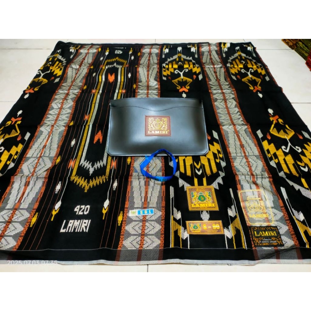 SARUNG LAMIRI TIPE SGL 420 JAHITAN TENGAH FULL SONGKET FULL SUTRA BISA COD