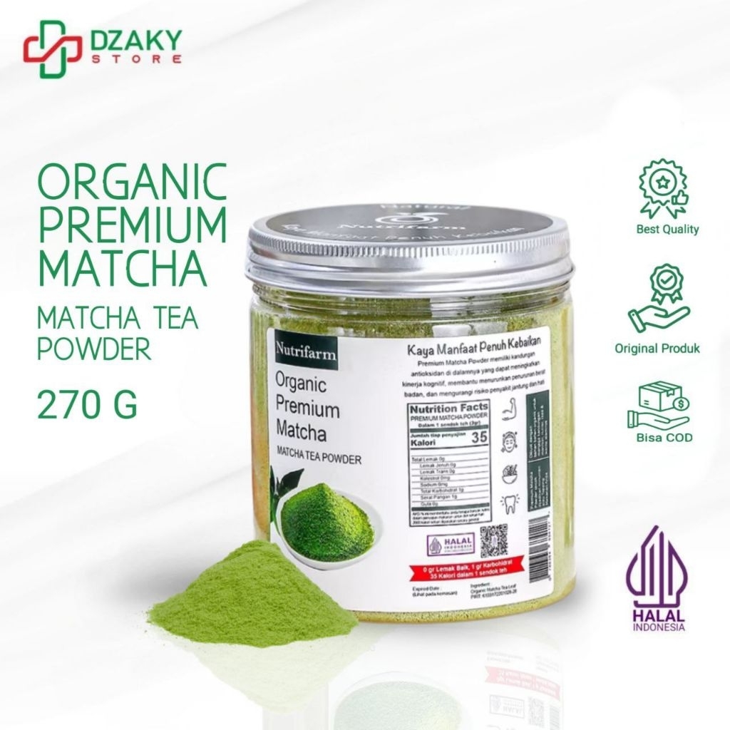 

Matcha Powder Organic Premium - Bubuk Matcha Minuman Premium 270Gr