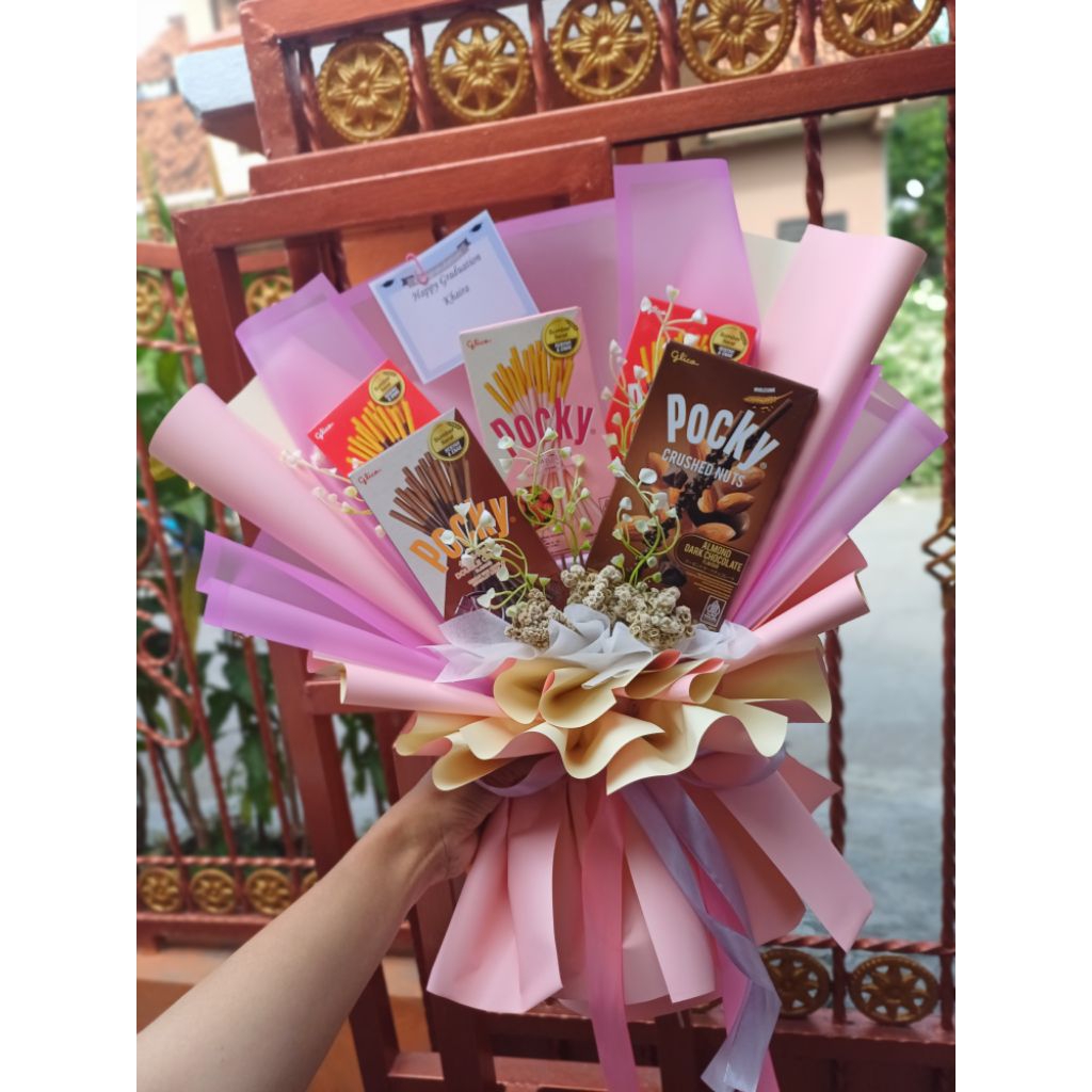 

Buket snack-isi pocky|COD-Instan|Free packing