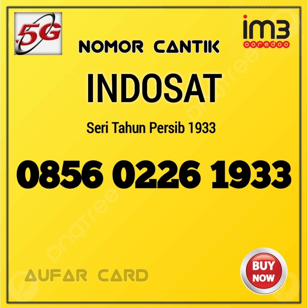 Nomor Cantik Indosat persib 1933 Super Ekonomis