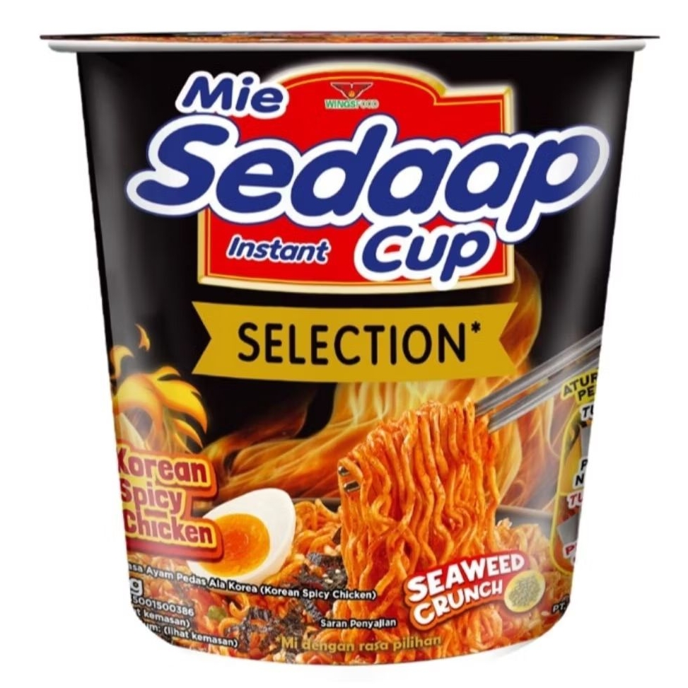 

Sedaap Mi Instan Goreng Selection Cup Korean Ayam Pedas 81 g