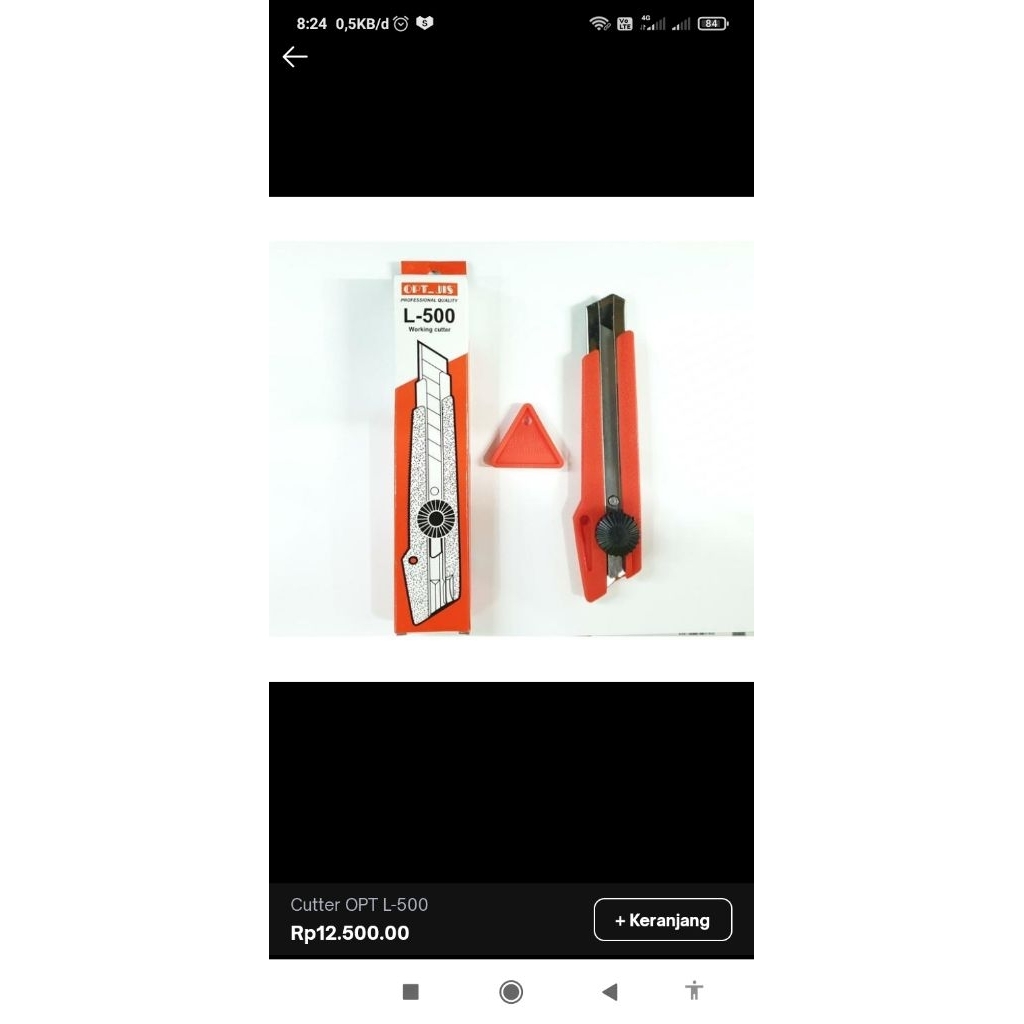 

cutter OPT size L 500 ready stok