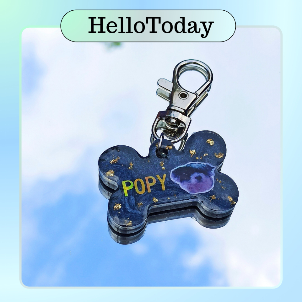 CUSTOM RESIN PET TAG UNTUK HEWAN PELIHARAAN/ CUSTOM NAME TAG RESIN / CUSTOM DOG TAG / CAT TAG