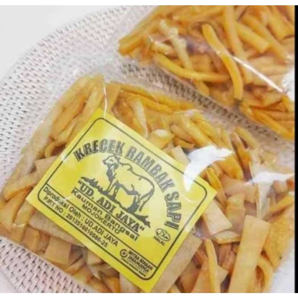 

Krupuk krecek rambak kulit sapi varian stik Kemasan 250 gram