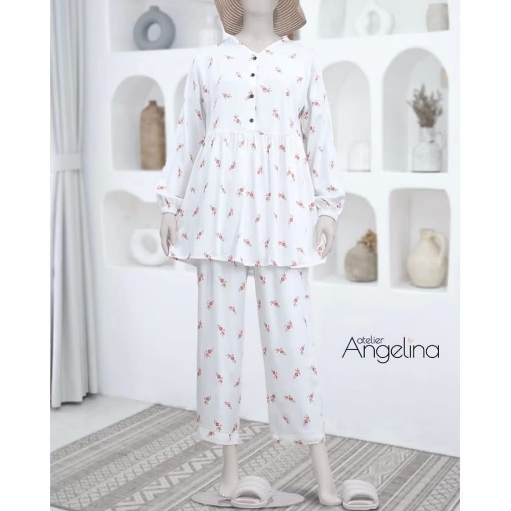 ANNA BLOOM BUNCH WHITE SIZE S M L XL BY ATELIER ANGELINA
