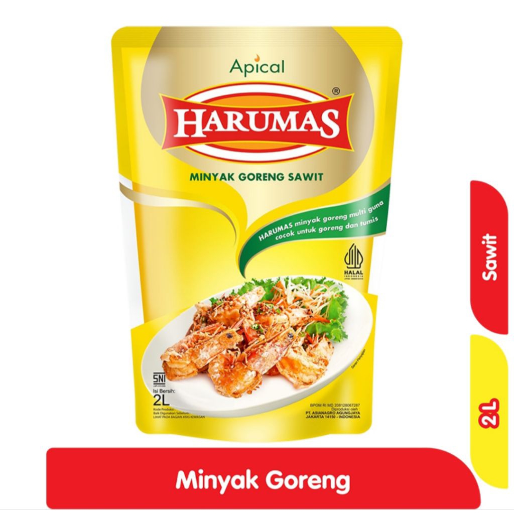 

Harumas Minyak Goreng Sawit Pouch 2 Liter