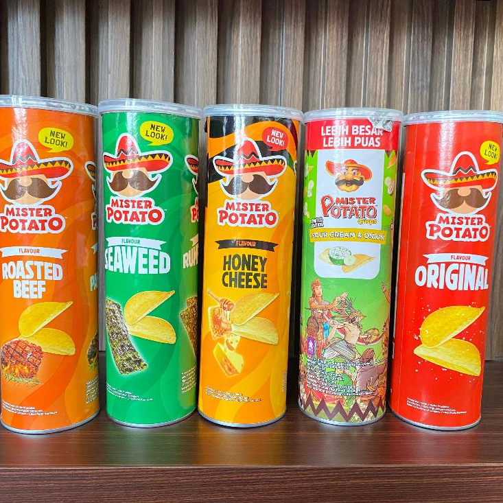 

Mister Potato isi 24 pcs ukuran 106gram lebih besar