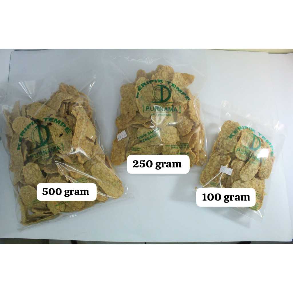 

Keripik Tempe Purnama 250 gr