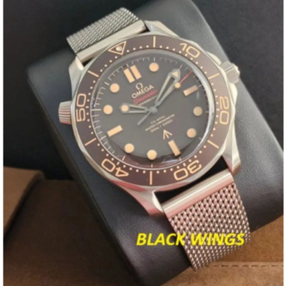 JAM TANGAN SEAMASTER 300M JAMES BOND SWISS AUTOMATIC STELL STRAP OMEGA