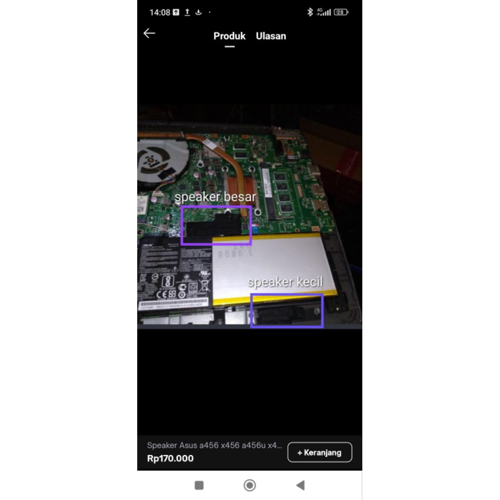 Speaker Asus a456 a456u a456ua a456ub x456