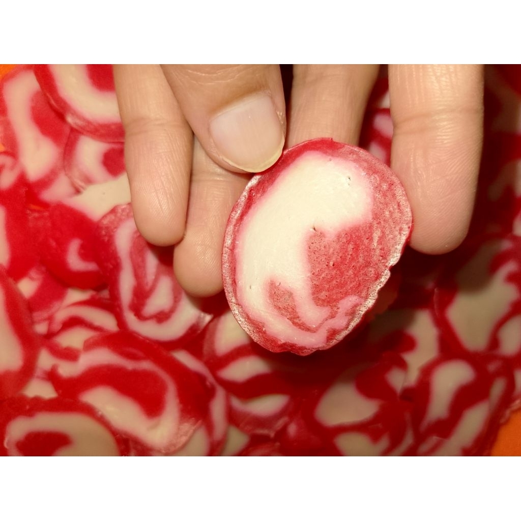 

KERUPUK MERAH PUTIH MENTAH, KERUPUK SEBLAK!