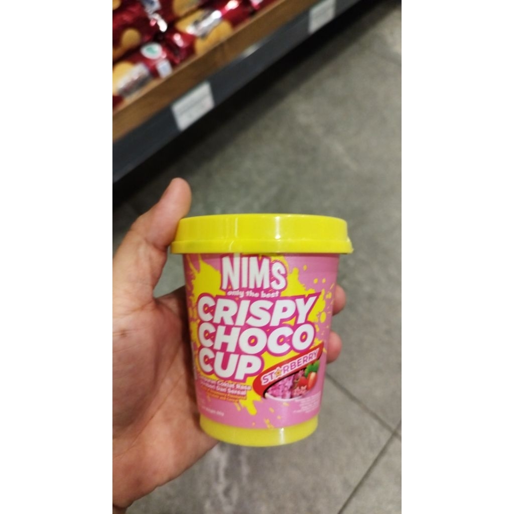 

Coklat Crispy Cup Choco Strawberry