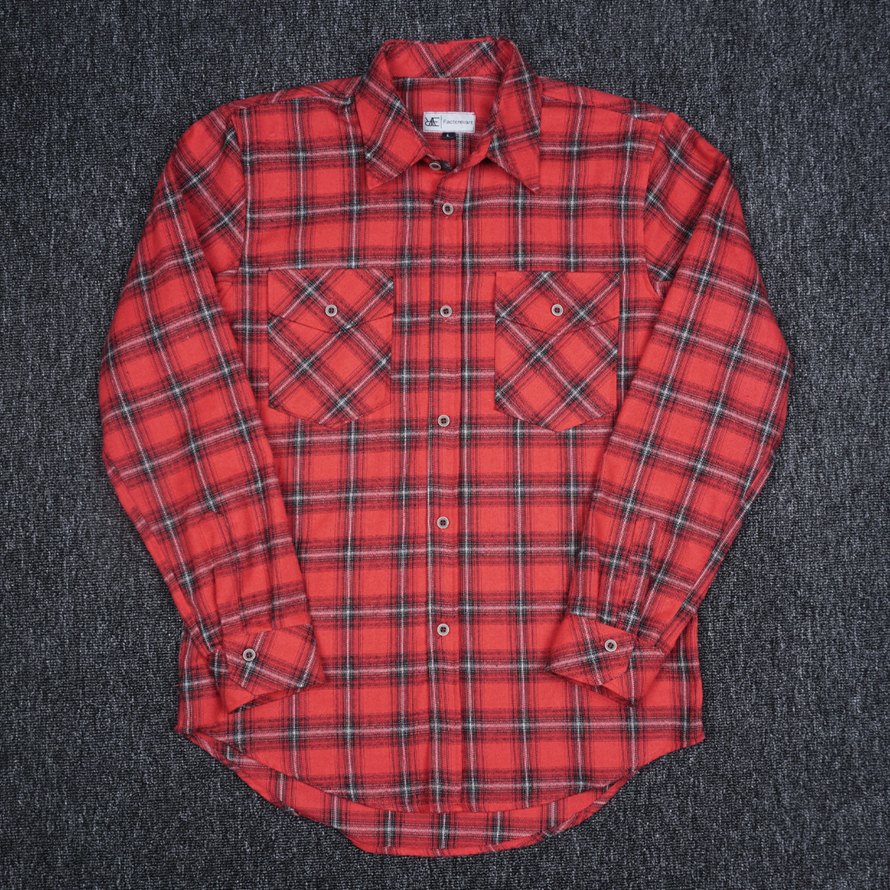 REEVANT Kemeja Flannel Two Pocket Lengan Panjang Big Size Jumbo M L XL 2XL 3XL 4XL 5XL