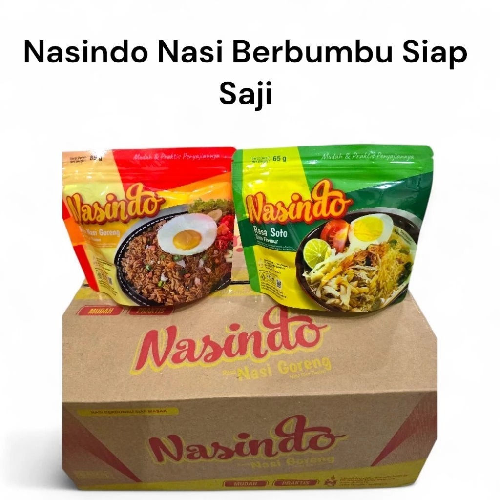 

Nasindo Nasi Siap Saji Berbumbu Nasi Goreng / Soto
