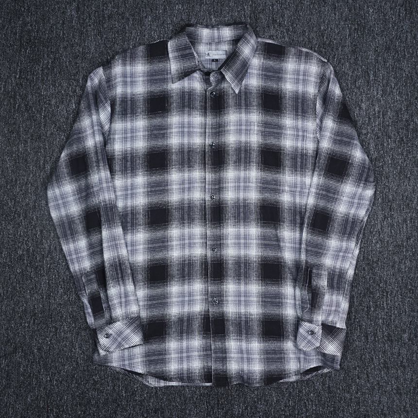 REEVANT Kemeja Flannel One Pocket Lengan Panjang Big Size Jumbo M L XL 2XL 3XL 4XL 5XL