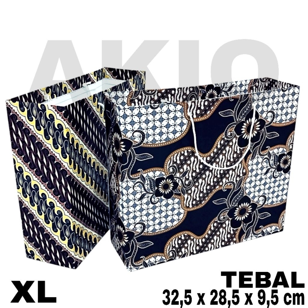 

Paper Bag Tas Kertas Miring Karakter Motif BATIK Tebal Besar XL 32,5 x 28,5 cm Landscape Goodie Bag Kado Ultah Ulang Tahun Lebaran Hadiah Wisuda Acara Aesthetic