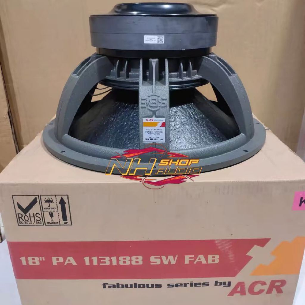 Speaker ACR Fabulous 113188 SW 18 inchi Double Magnet Double Spider 3800 Watt Coil 4,5 inchi Origina