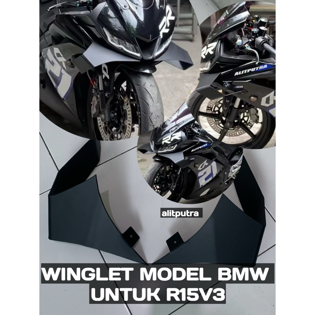AERO WINGLET R15 V2 V3 V4 R25 MODEL BMW || AERO WINGLET R15V3