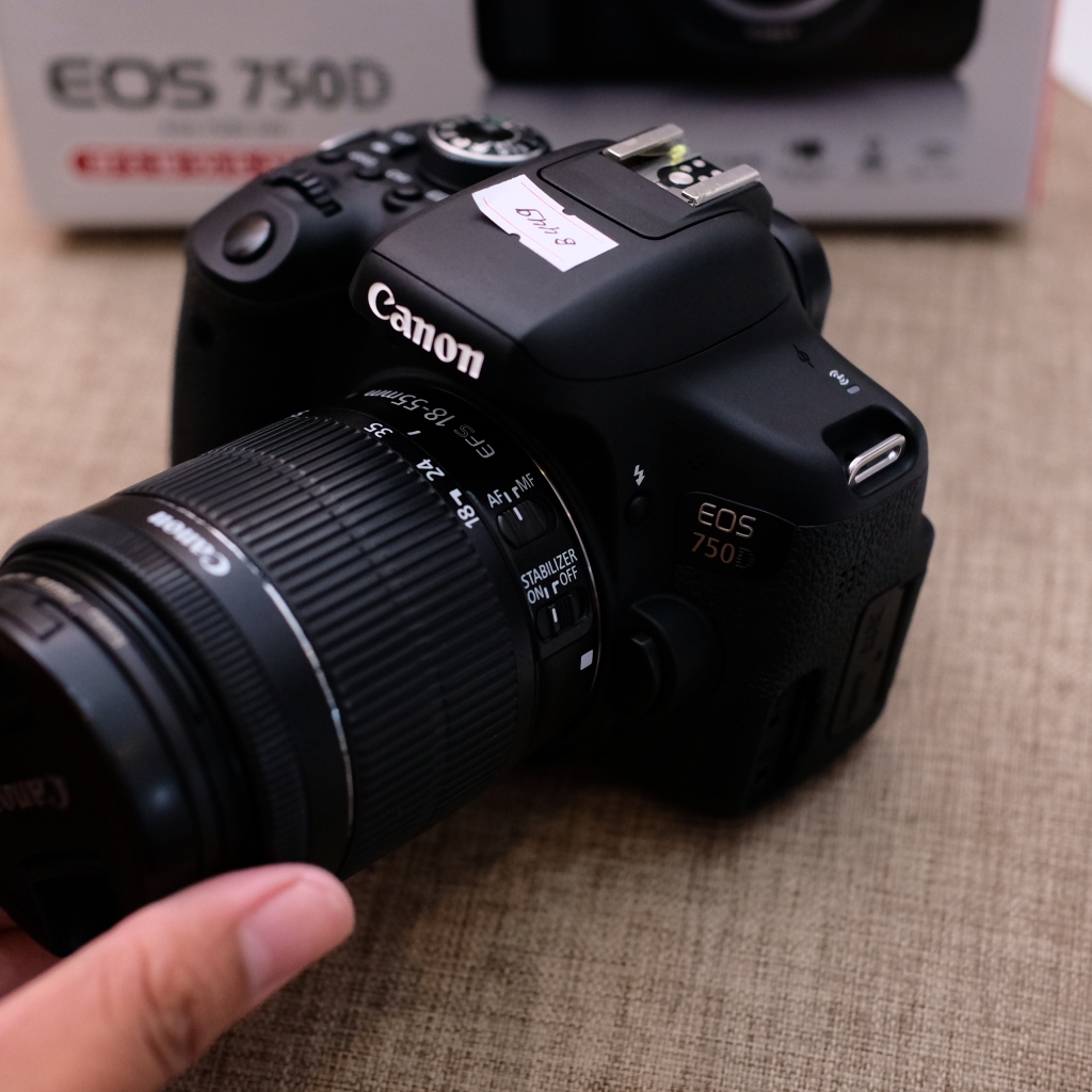 CANON EOS 750D MULUS WIFI TOUCHSCREN LAYAR FLIP SECOND CONDITIOIN (PRODAK TERLARIS SHOPEE)