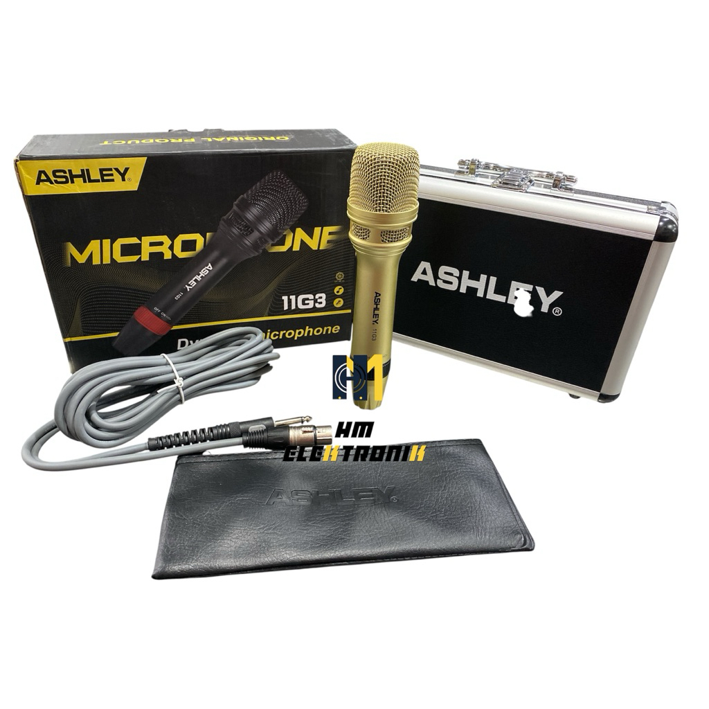 Ashley Microphone 11G3 mic kabel original + hardcase