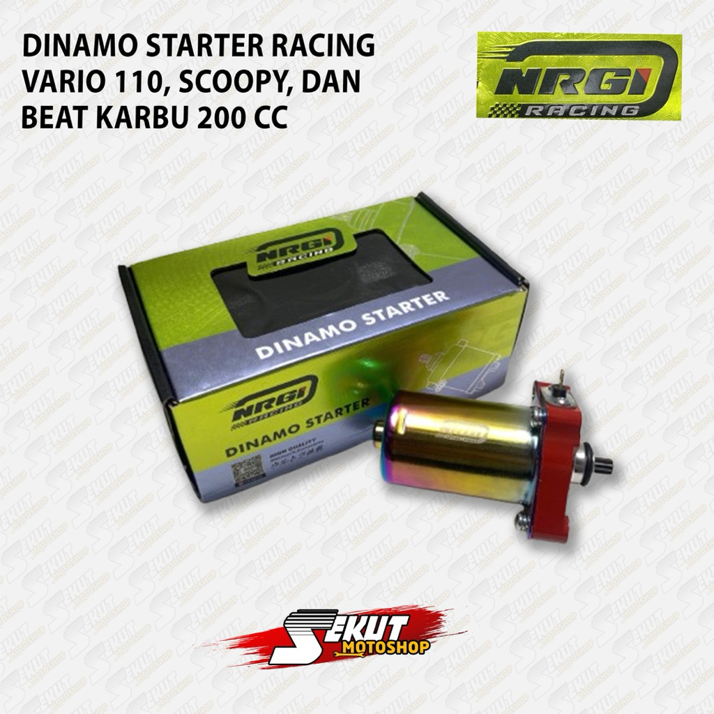 DINAMO STARTER HONDA BEAT VARIO 110 SCOOPY KARBU 200 CC NRGI RACING