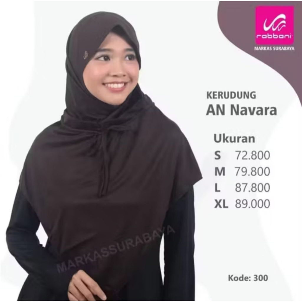 KERUDUNG RABBANI NAVARA ORI 100%