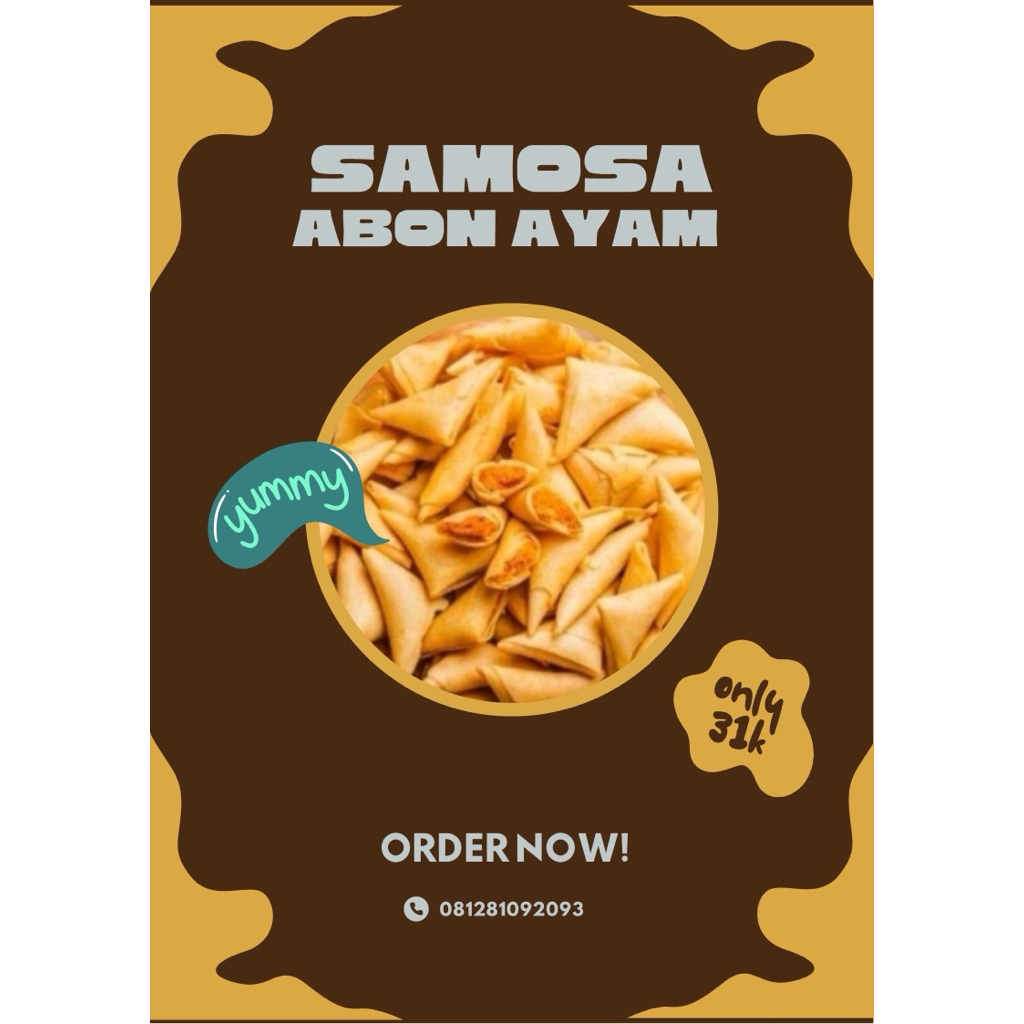 

Samosa Kering isi Abon Ayam berat 250 gr / Samosa Ayam / Snack Kiloan / Samosa Pedas Manis