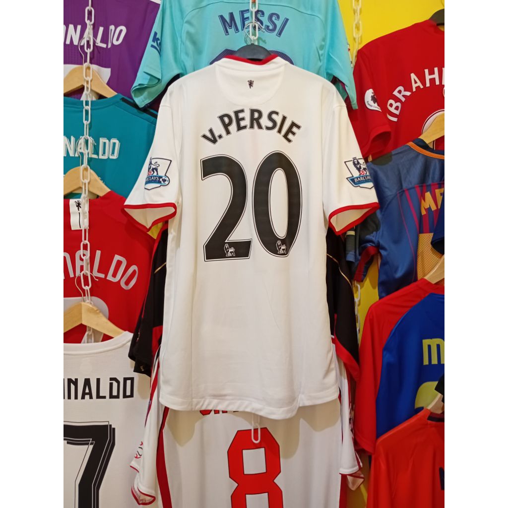 Jersey Bola Retro GO MU 2012 2013 2014 Away 3rd AON PUTIH VAN PERSIE 20