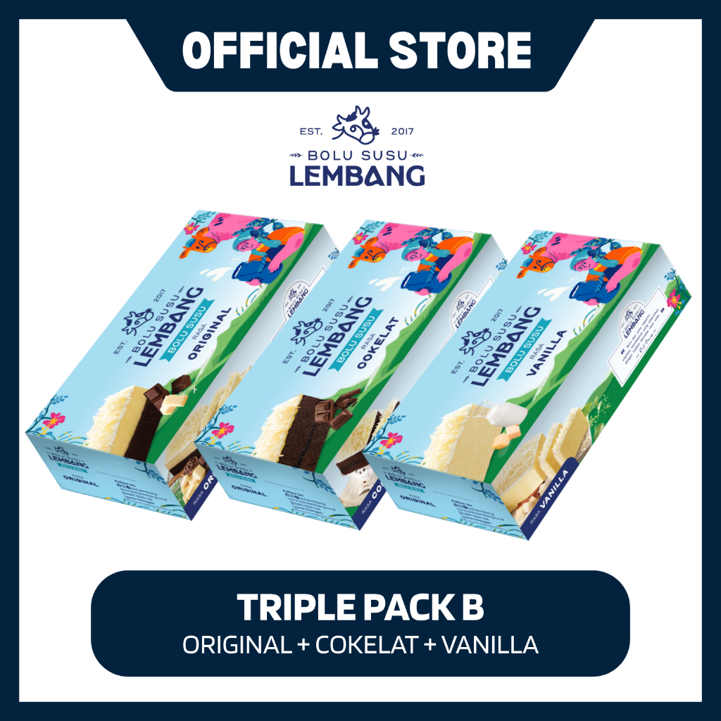 

Triple Pack B (Reguler - Original + Cokelat + Vanilla)