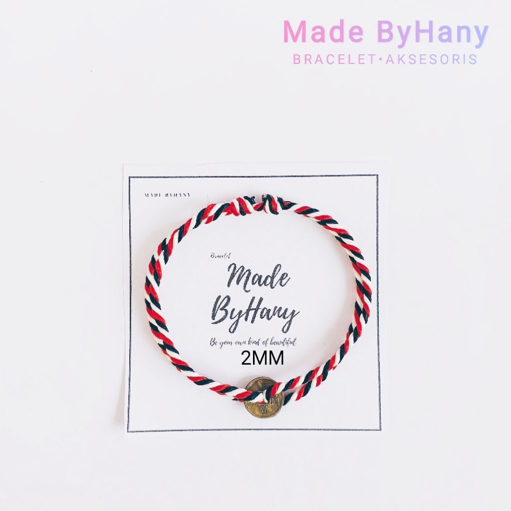 Gelang Tridatu Polos Pusar Air Coin / Tridatu Koin China Simple