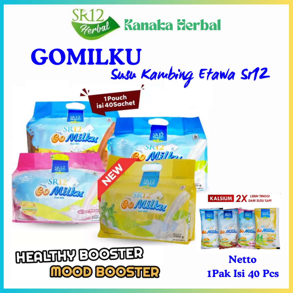 

Kanaka Herbal - Gomilku Sachet SR12 Susu Kambing Etawa Isi 40pcs
