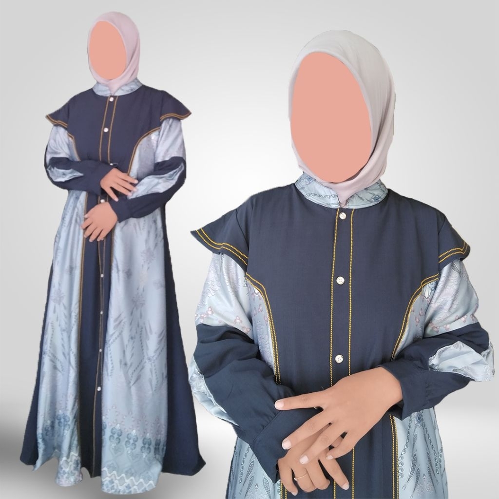 Gamis Dress Jubah Sali by Saci Mode | Jubah Dress Gamis Mewah Premium | Jubah Dress Gamis Mewah Prem