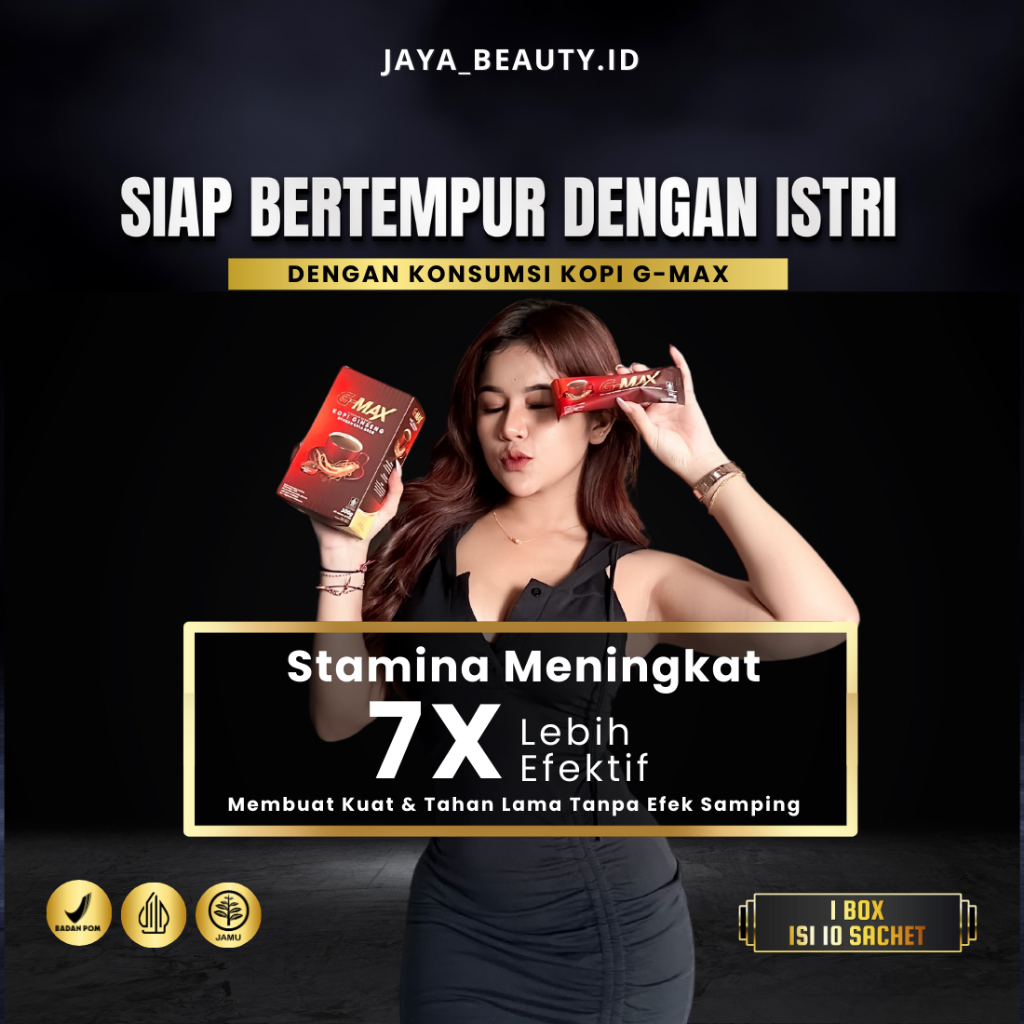 

GMAX Kopi Stamina Tahan Lama Pria Dewasa 100% Original Tanpa Efek Samping Aman Sudah BPOM