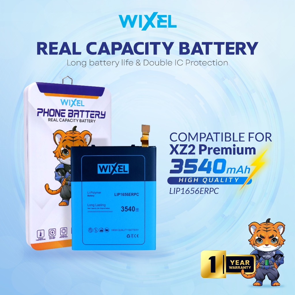 WIXEL Baterai Sony Xperia XZ2 PREMIUM AU SOV38 LIP1656ERPC Double Power Real Capacity Batre Batrai B
