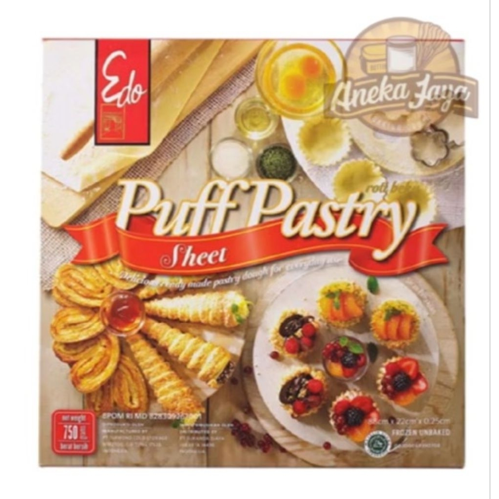 

EDO PUFF PASTRY SHEET 750 GR-INSTANT ONLY!!