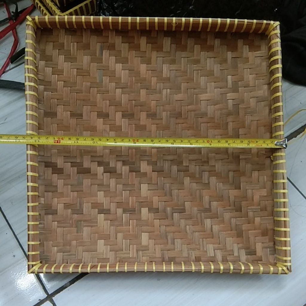 Tampah Kotak 35 X 35 Tampah Bambu Kotak
