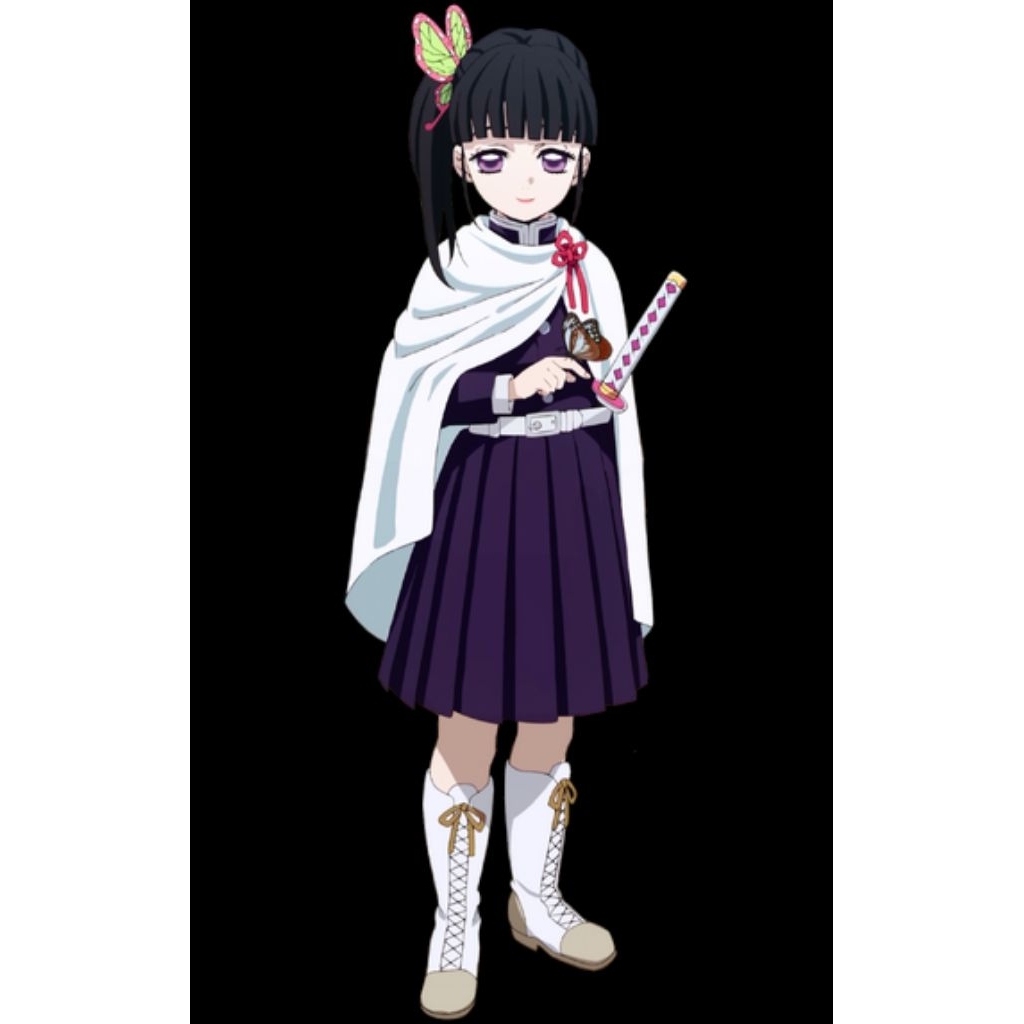 Costume Kanao dan Nichirin (Pedang Kayu) Kimetsu No Yaiba