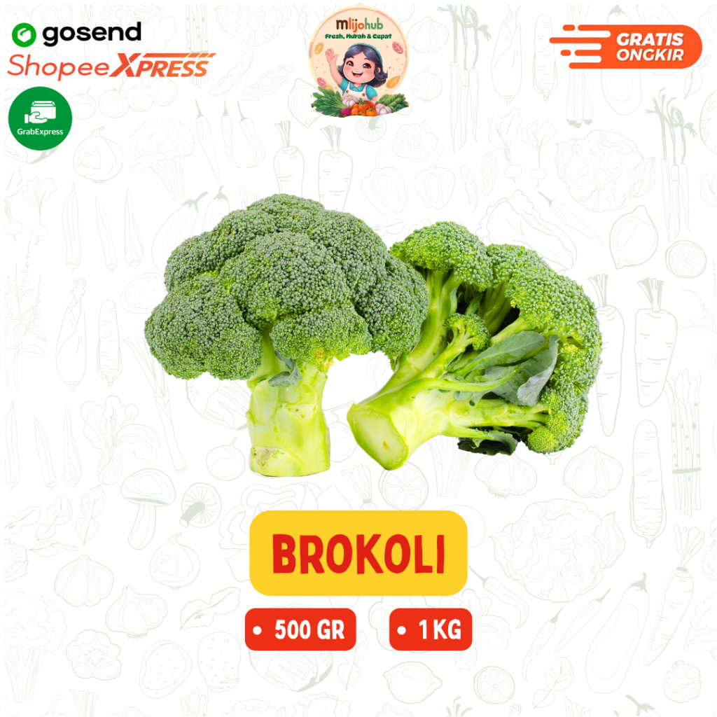 

Brokoli - Pengiriman Instan - Fresh Mlijohub Malang