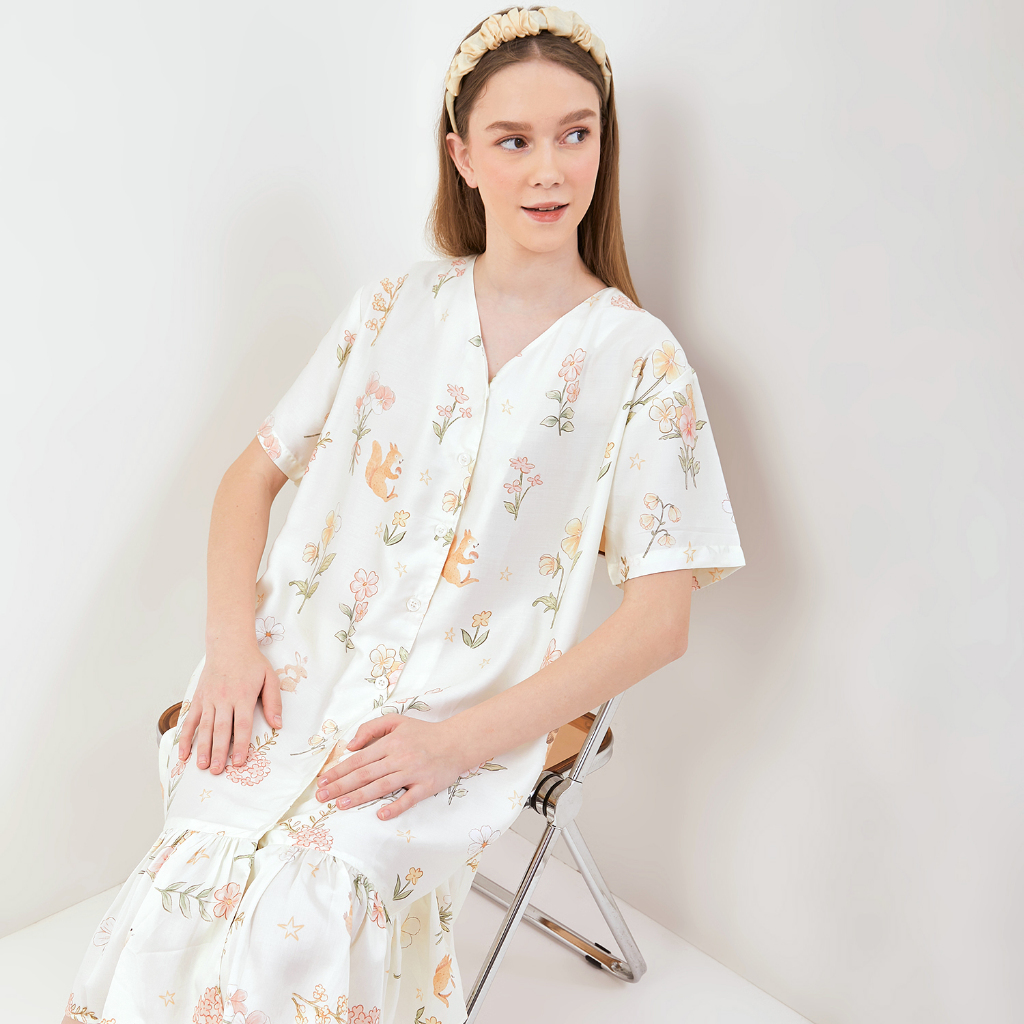 GREET NIGHT WEAR - Daster Organic Silk GREET model : T-655 / DV GEBER