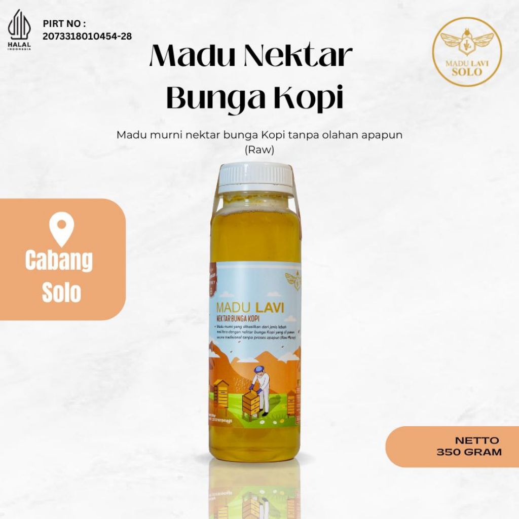 

[ Madu Lavi Solo ] Madu Nektar Kopi 350gr Asli Murni 100% Tanpa Campuran