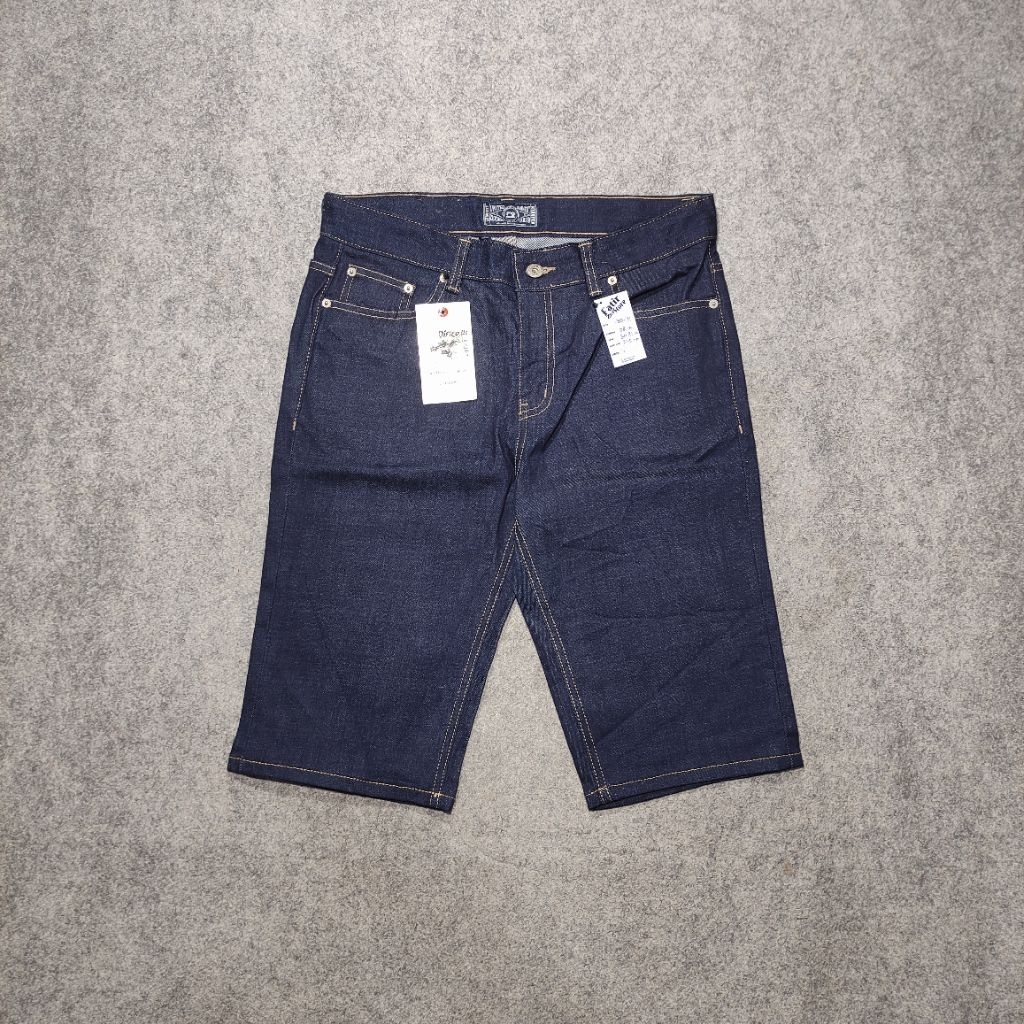 Celana Pendek Jeans MODIFIED Bahan Raw Denim Kaku size 30-31